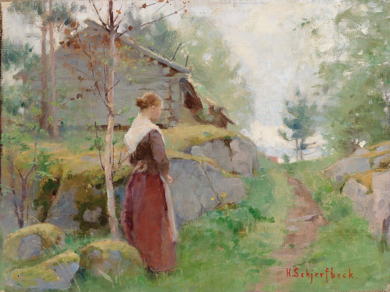 Dziewczyna z Barösund autorstwa Helene Schjerfbeck