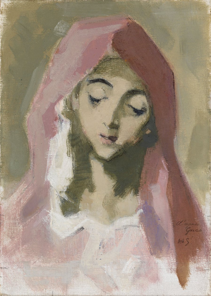 Madonna Miłosierdzia, według El Greco autorstwa Helene Schjerfbeck