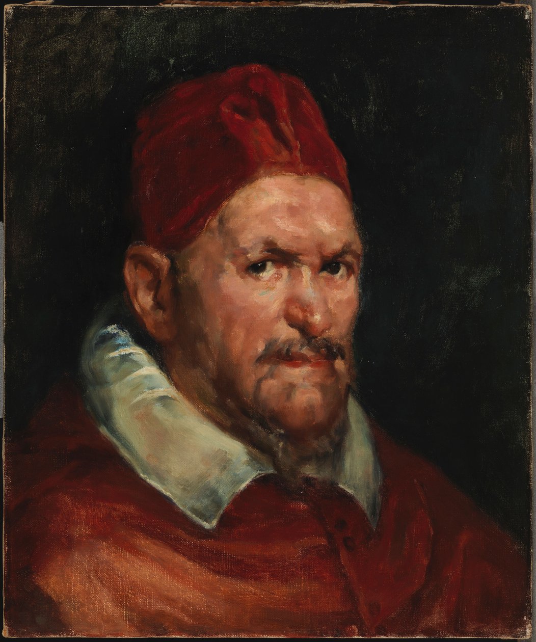 Portret papieża Innocentego X, kopia według Velázqueza autorstwa Helene Schjerfbeck