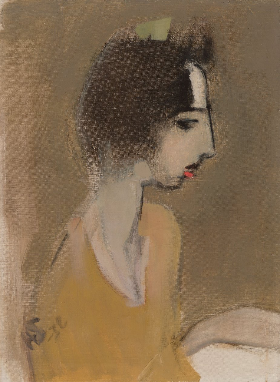 Profil kobiety (z pamięci) autorstwa Helene Schjerfbeck