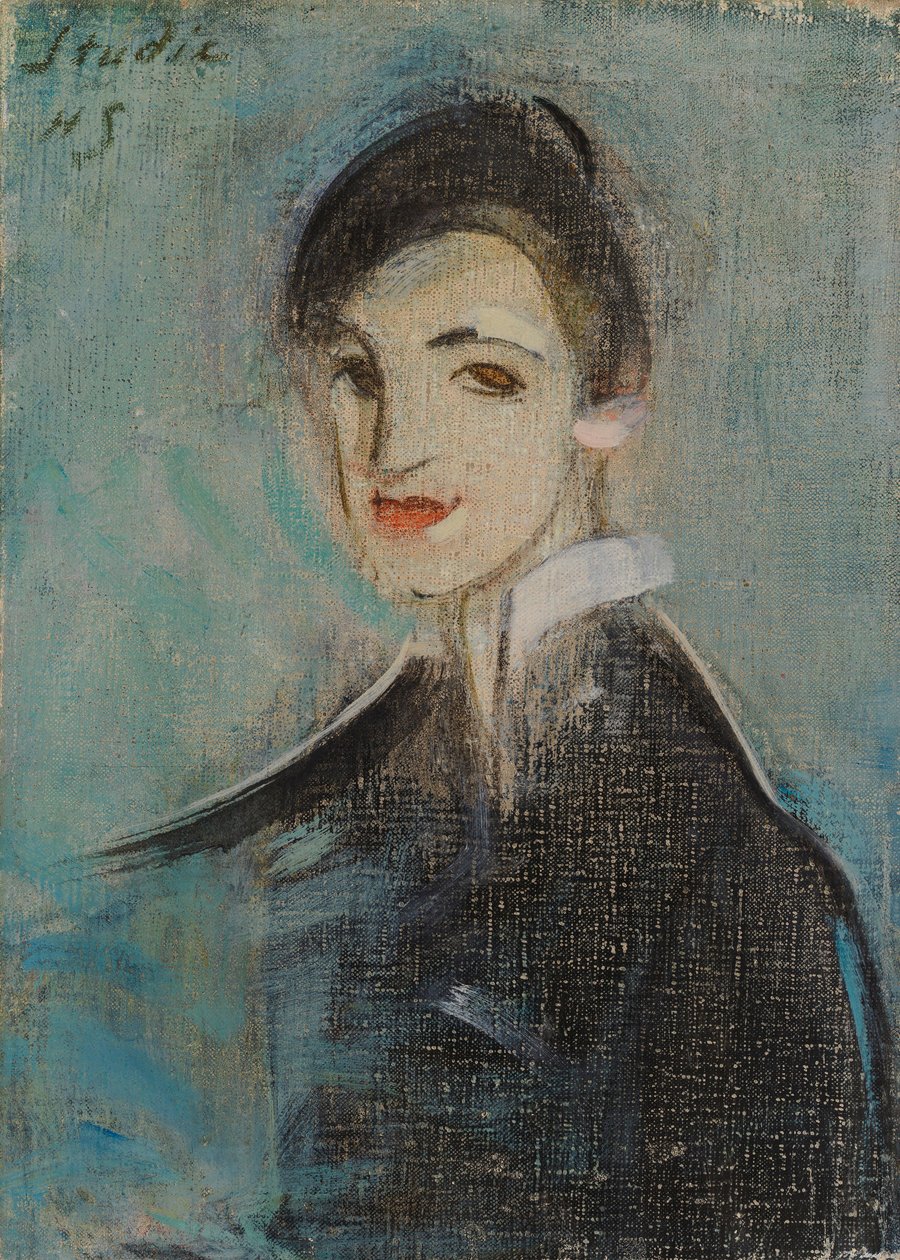 Śpiewaczka w czerni autorstwa Helene Schjerfbeck