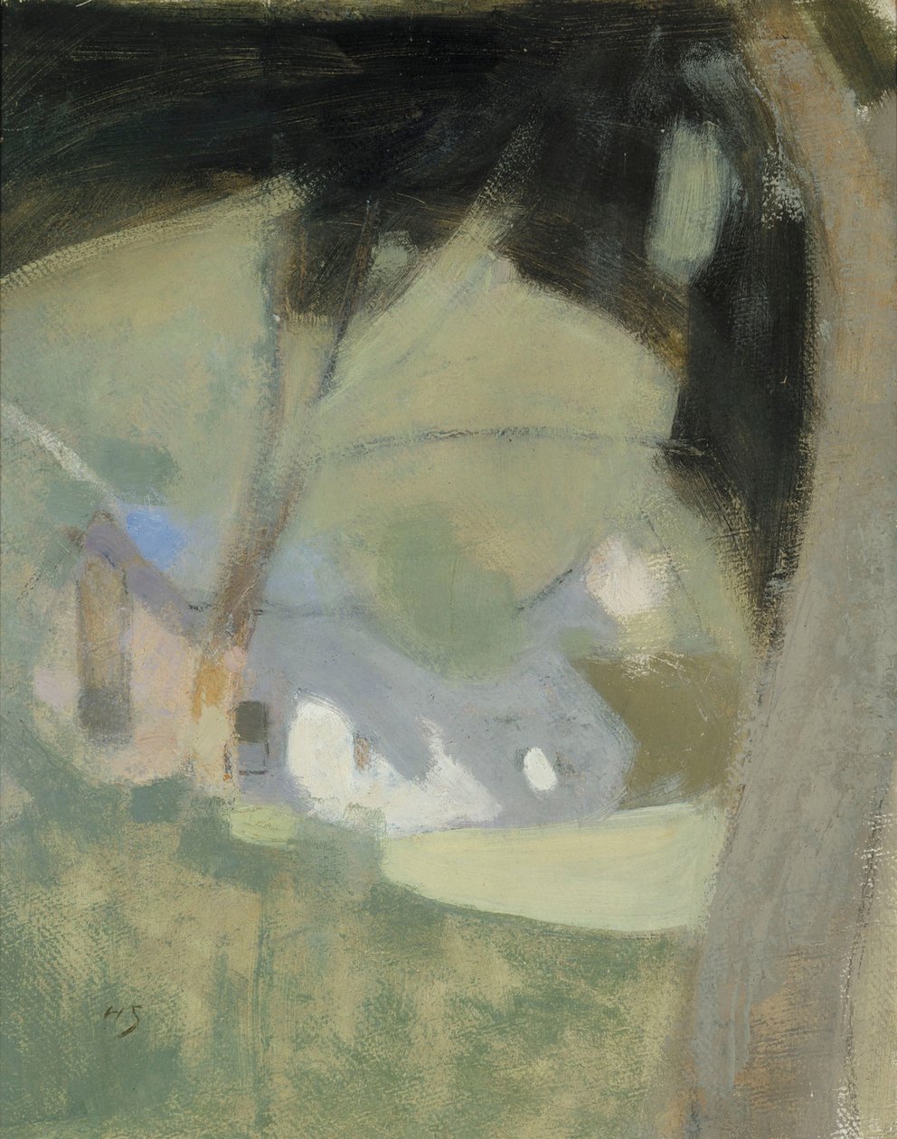 Skład starego browaru, 1918. autorstwa Helene Schjerfbeck
