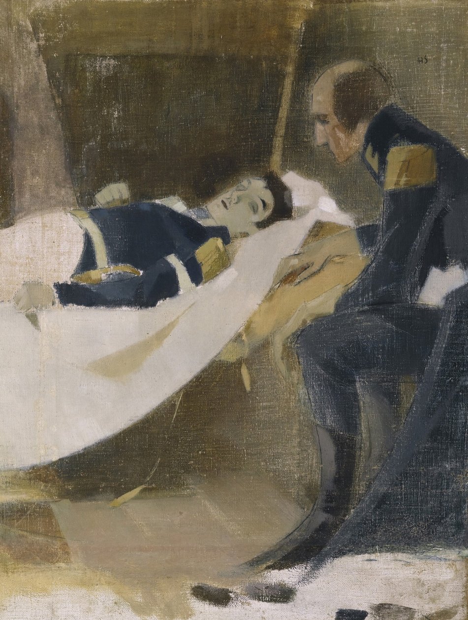 Śmierć Wilhelma von Schwerina, 1927 autorstwa Helene Schjerfbeck