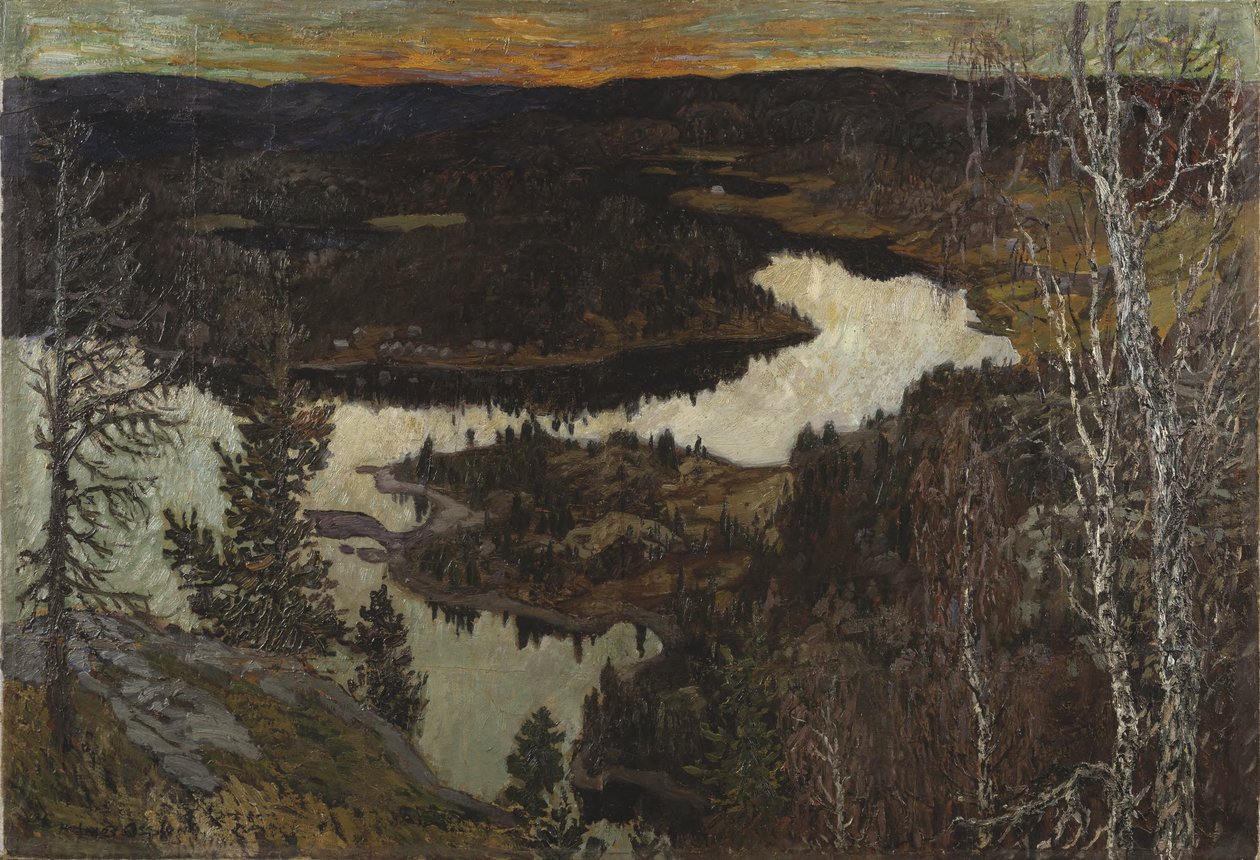 Jesień, Nordingrå autorstwa Helmer Osslund