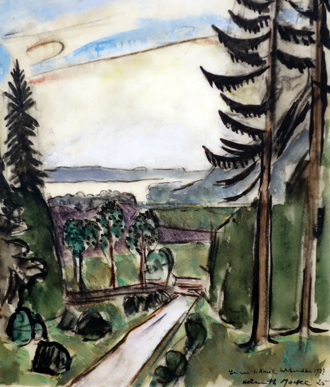 Leśna ścieżka autorstwa Helmuth Macke