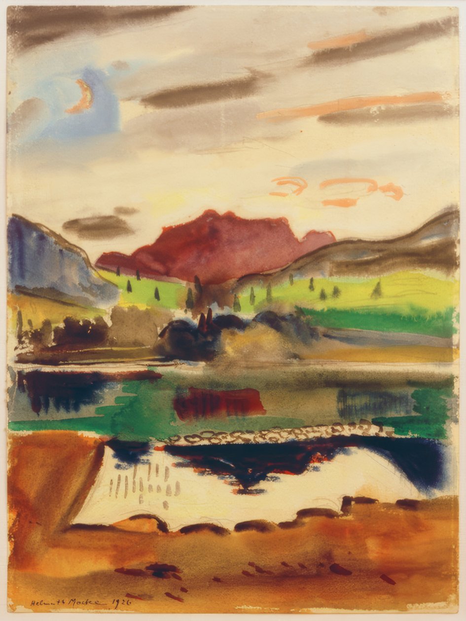 Krajobraz, 1926 autorstwa Helmuth Macke