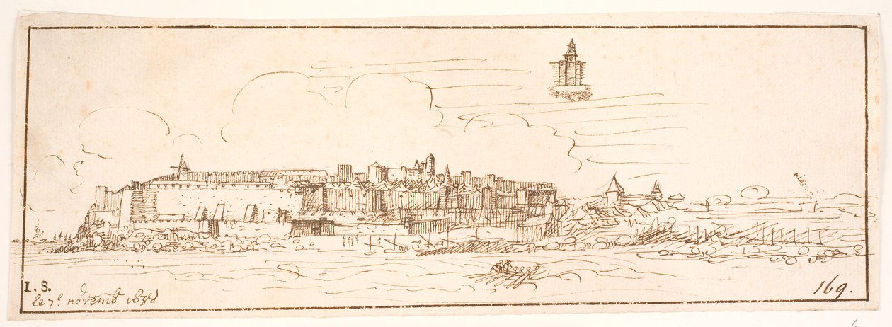 Blaye, od Garonne Floden autorstwa Hem