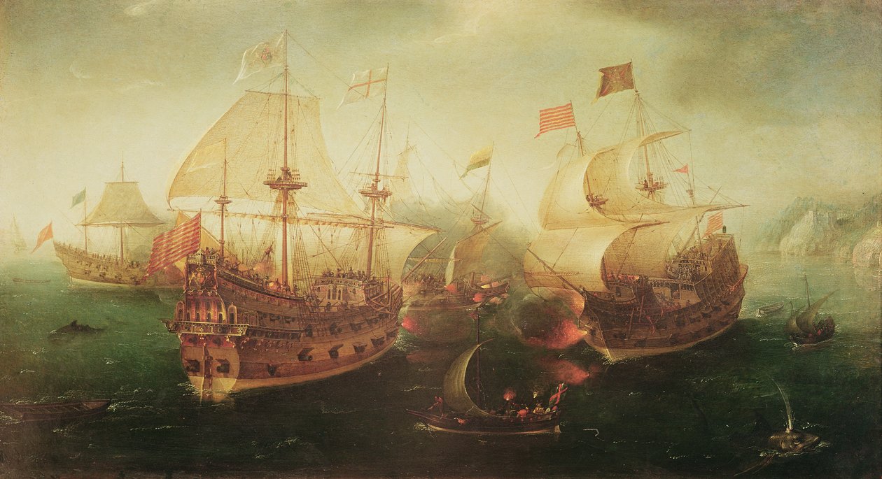 Bitwa morska, 1605 autorstwa Hendrick Cornelisz. Vroom