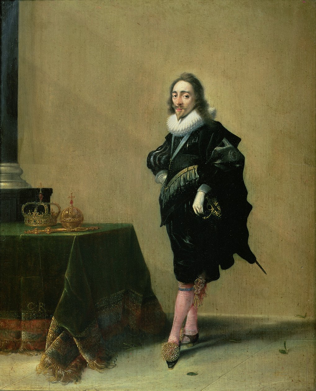 Portret Karola I (1600-49) 1632 autorstwa Hendrick Gerritsz Pot
