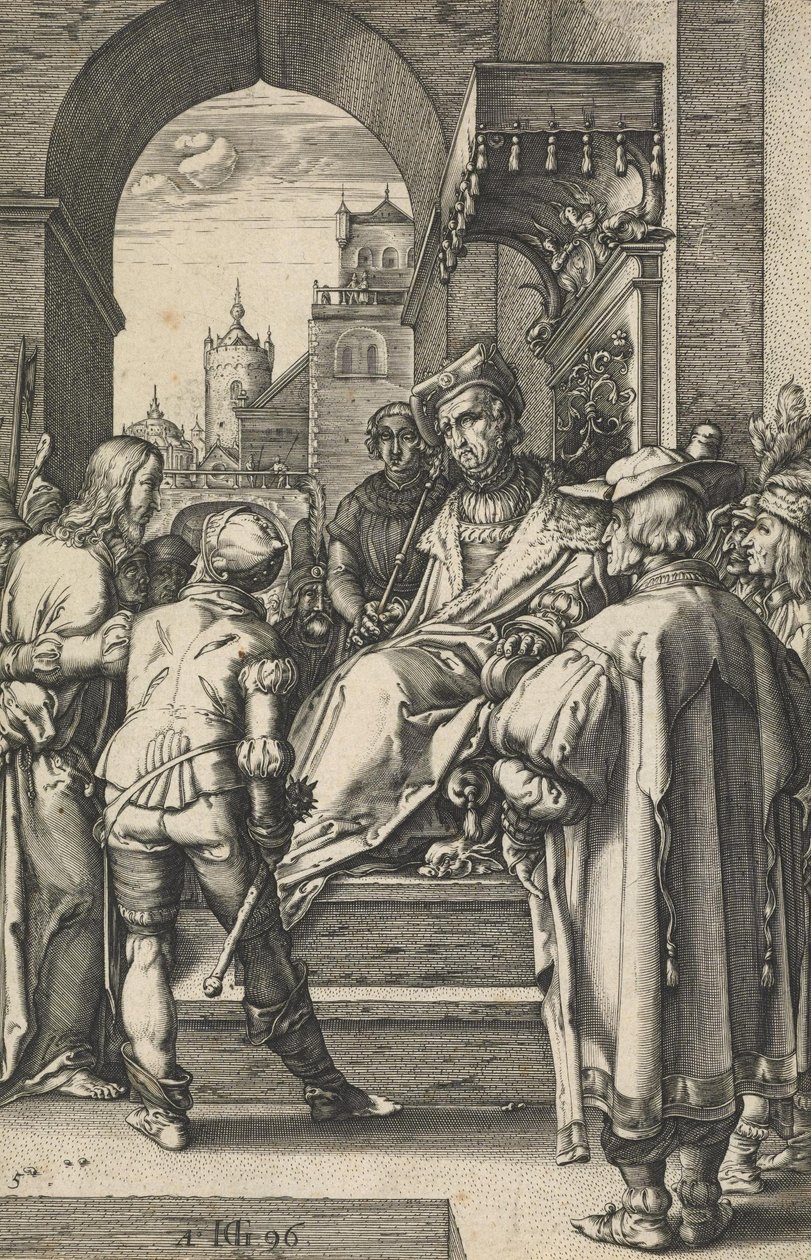 Chrystus przed Piłatem autorstwa Hendrik Goltzius