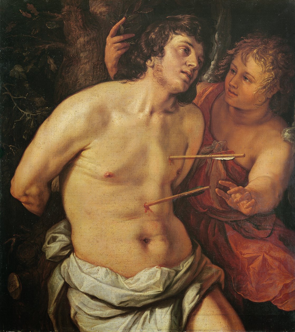 Św. Sebastiana autorstwa Hendrik Goltzius