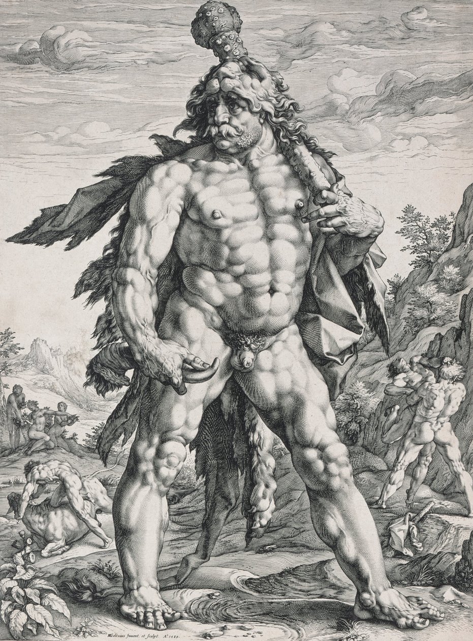 Wielki Herkules autorstwa Hendrik Goltzius