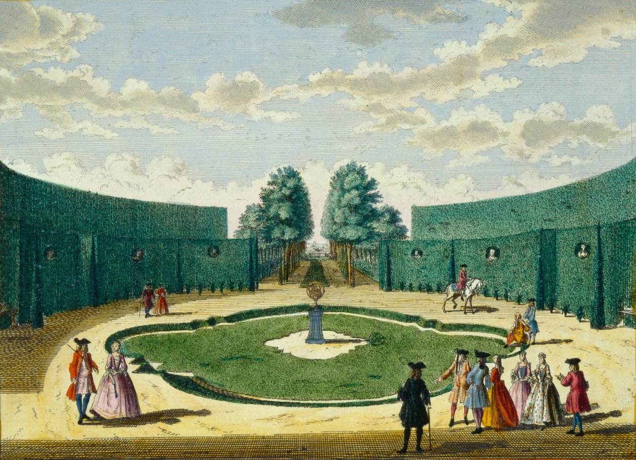 Projekt ogrodu, ok.1700 autorstwa Hendrick de and Brouerius Van Nidek, Mattheus Leth