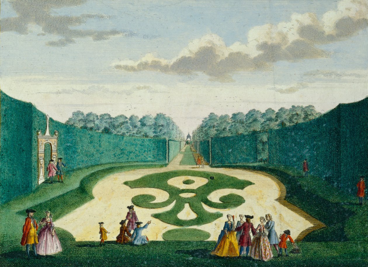 Projekt ogrodu, ok. 1700 r. autorstwa Hendrick de and Brouerius Van Nidek, Mattheus Leth