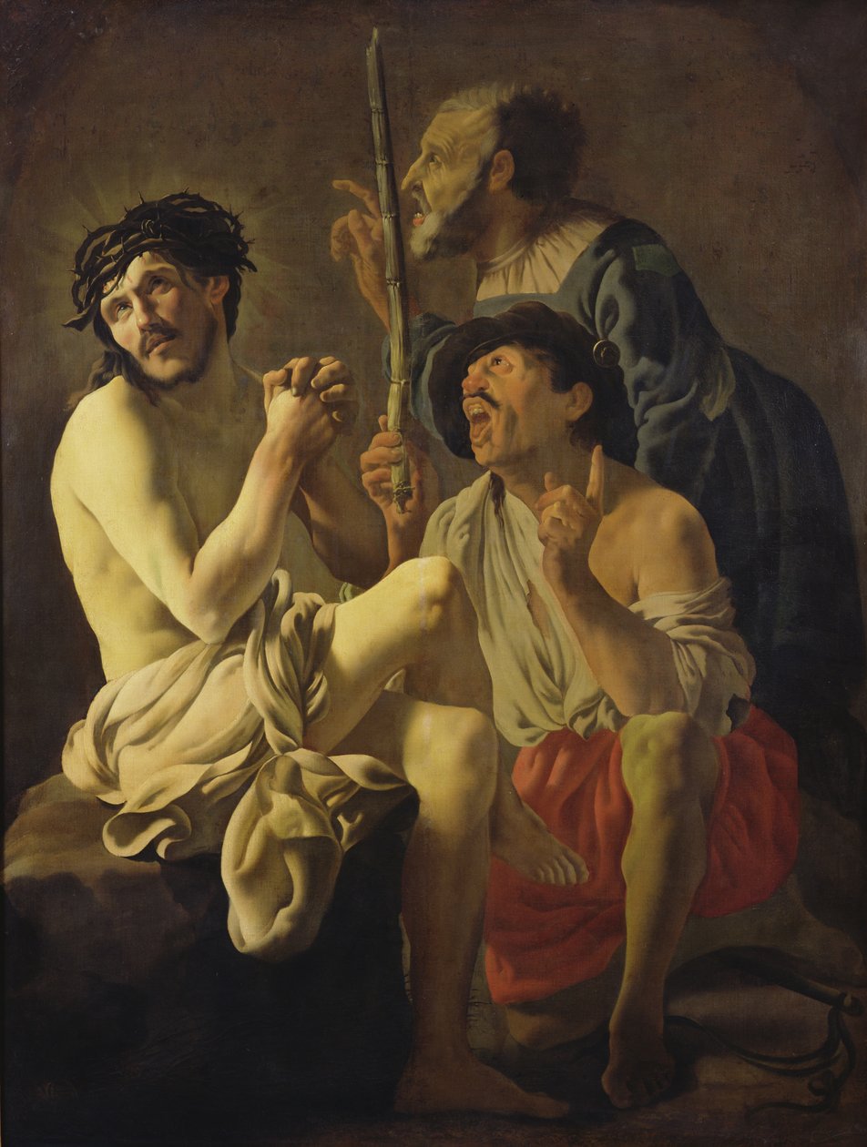 د مسیح پالی مسخره کول autorstwa Hendrick ter Brugghen
