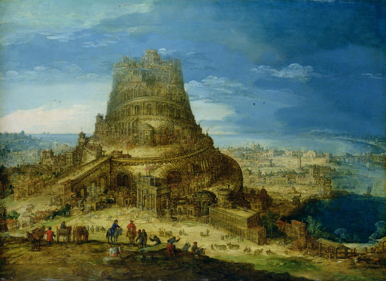Budowa wieży Babel autorstwa Hendrick van Cleve