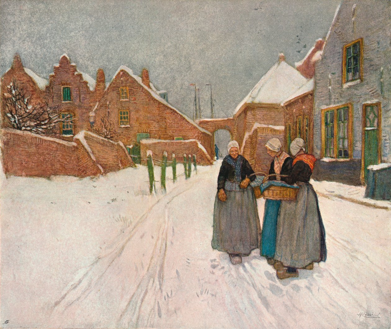 W śniegu, ok. 1902 r. autorstwa Hendrick Cassiers
