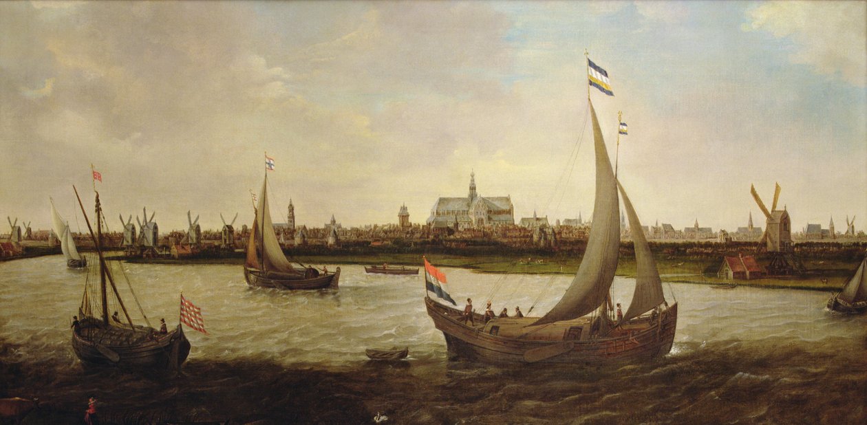 Widok Haarlemu od północy (olej na płótnie) autorstwa Hendrick Cornelisz. Vroom