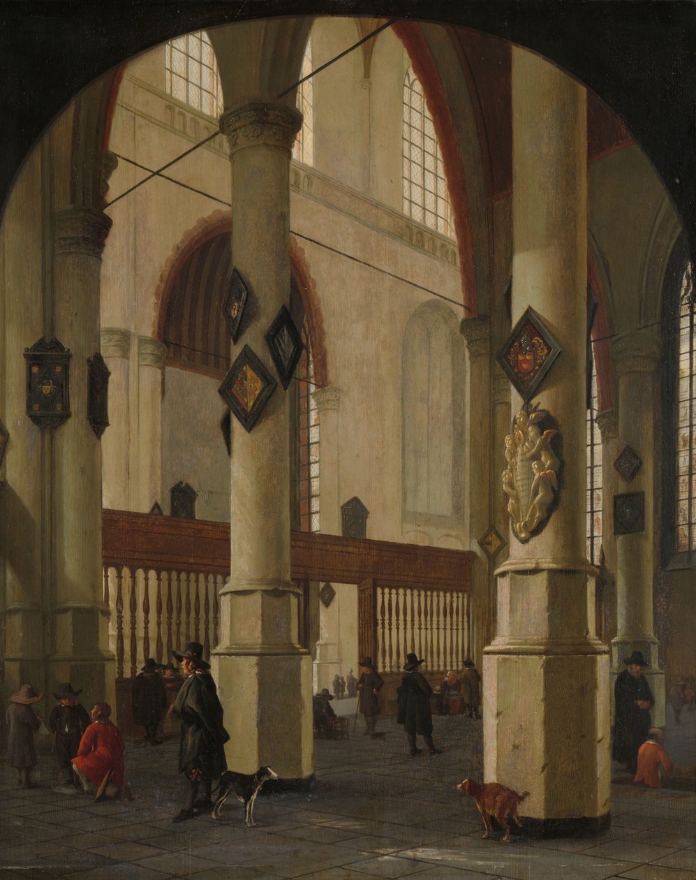 Widok na Stary Kościół w Delft autorstwa Hendrick Cornelisz van Vliet