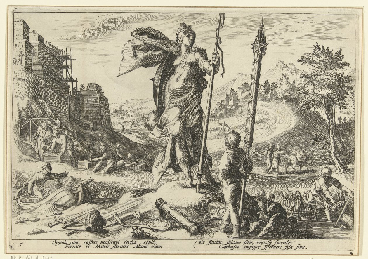 Epoka brązu Metamorfozy Owidiusza (tytuł serii) autorstwa Hendrick Goltzius (workshop of)