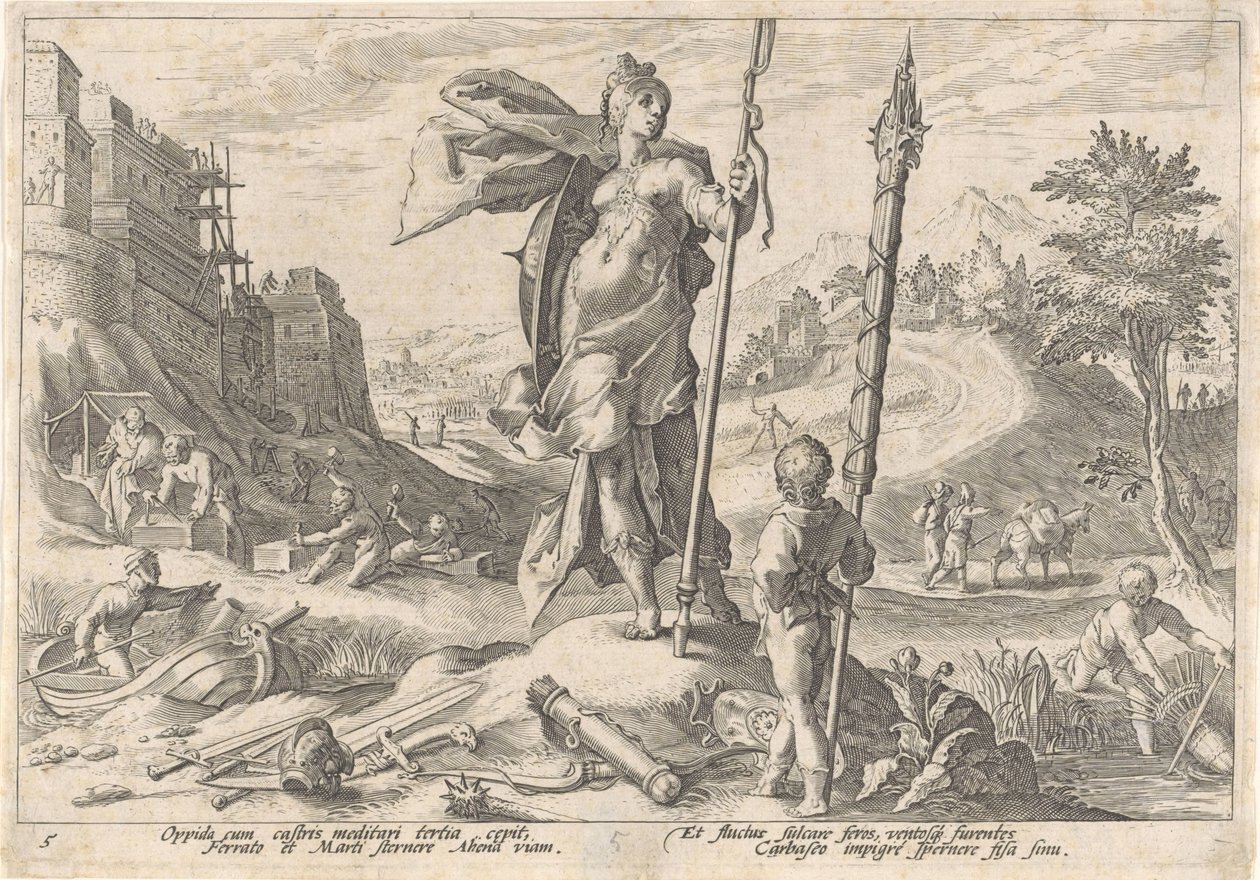Epoka brązu Metamorfozy Owidiusza (tytuł serii) autorstwa Hendrick Goltzius (workshop of)