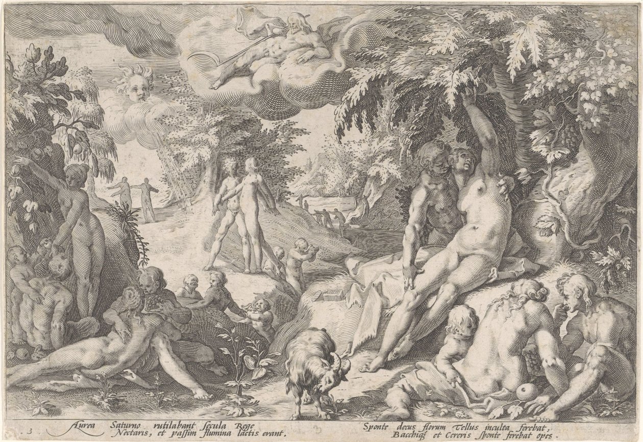 Złoty wiek Metamorfozy Owidiusza (tytuł serii) autorstwa Hendrick Goltzius (workshop of)