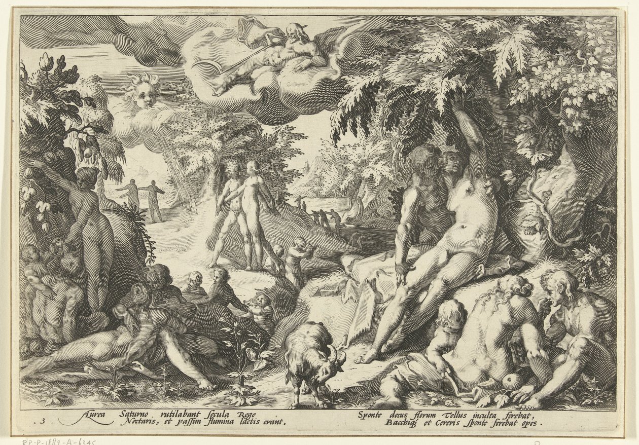 Złoty wiek Metamorfozy Owidiusza (tytuł serii) autorstwa Hendrick Goltzius (workshop of)