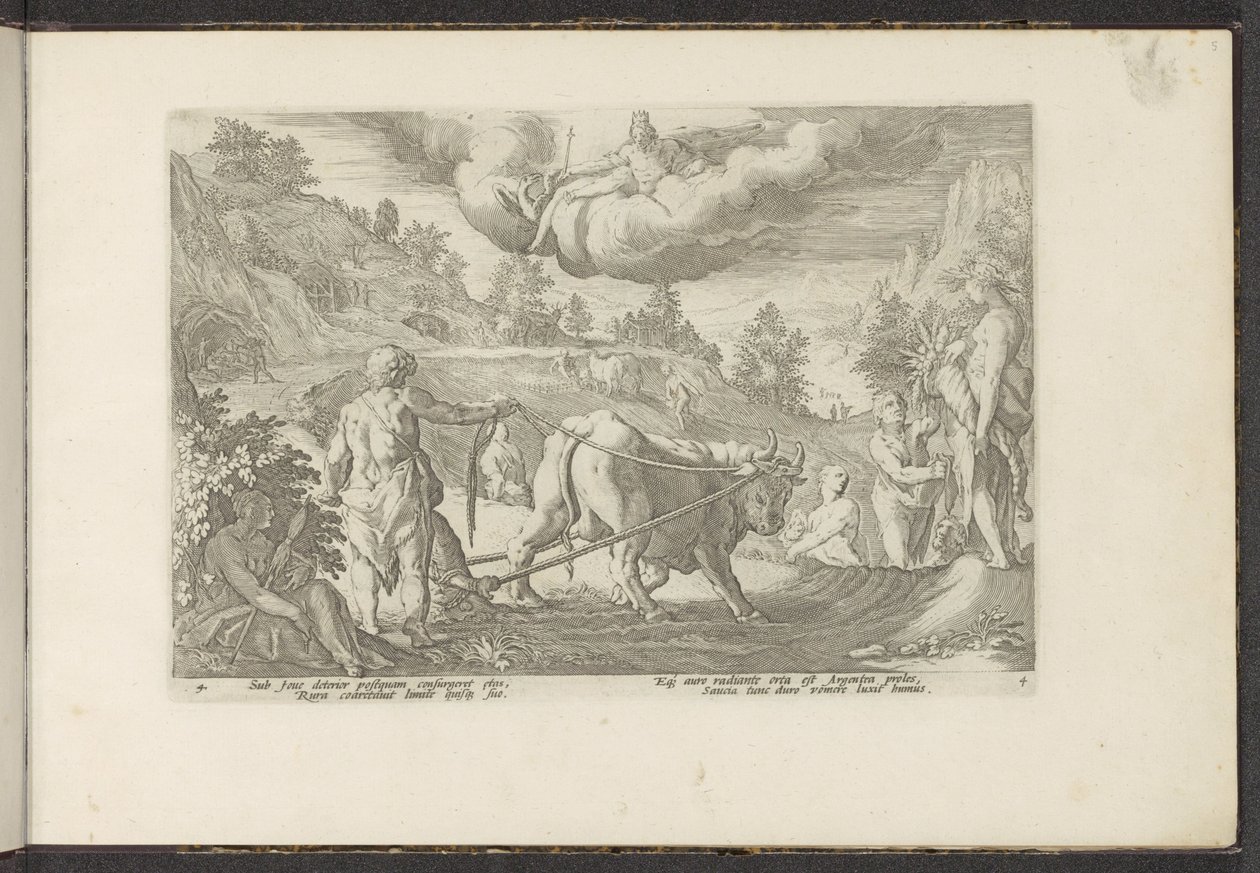 srebrny wiek Metamorfozy Owidiusza (tytuł serii) Odtworzenia P. Ovidiusa Naso (tytuł serii) autorstwa Hendrick Goltzius (workshop of)