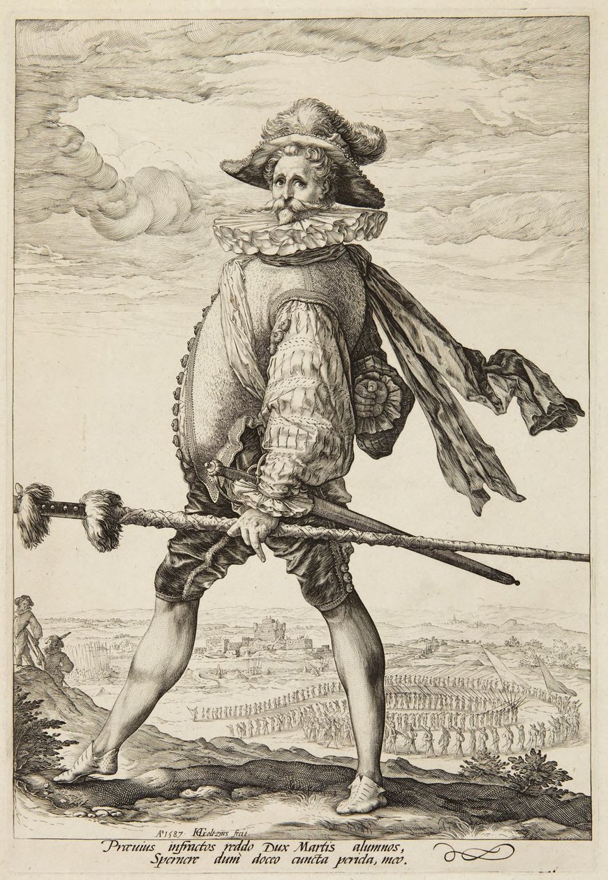 Kapitan piechoty autorstwa Hendrick Goltzius