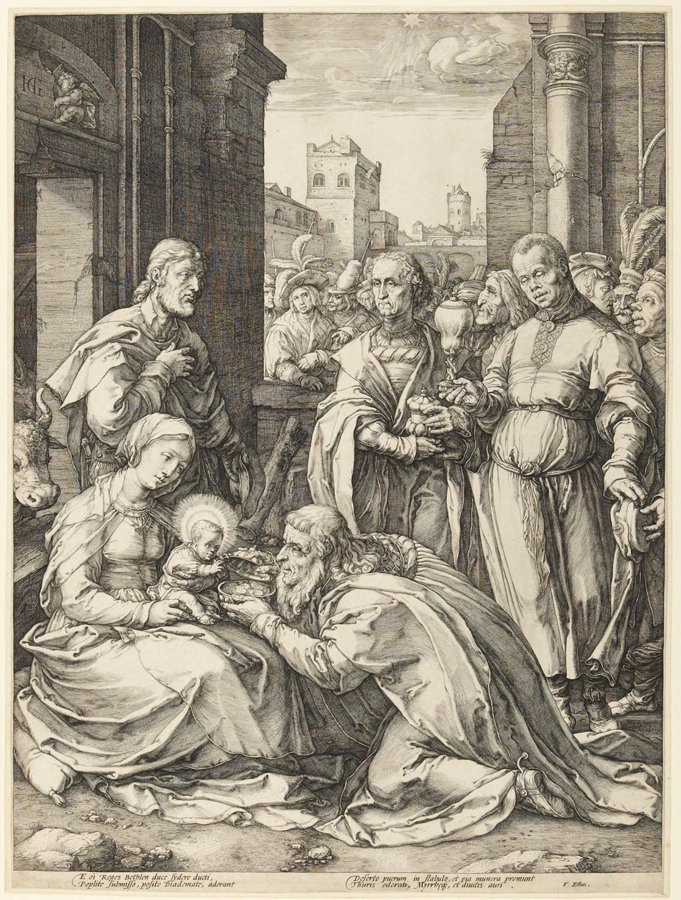 Pokłon Trzech Króli autorstwa Hendrick Goltzius