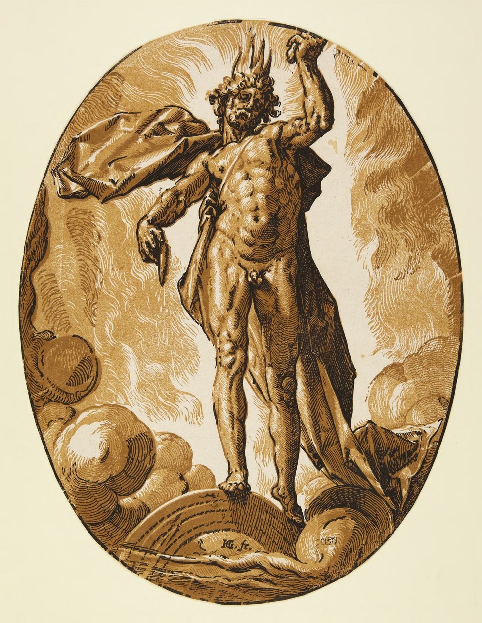 Eter autorstwa Hendrick Goltzius