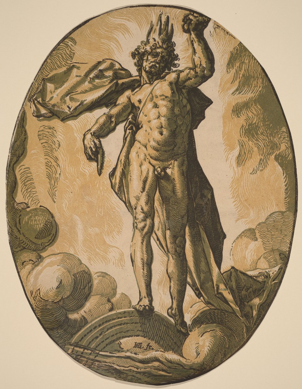 Eter autorstwa Hendrick Goltzius