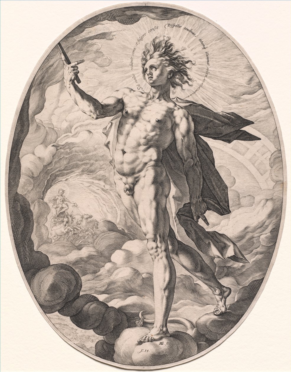 Apollo autorstwa Hendrick Goltzius