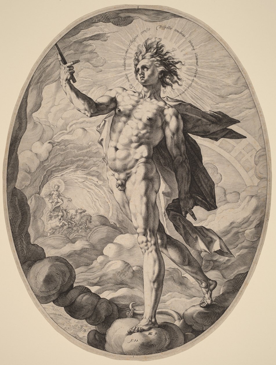 Apollo autorstwa Hendrick Goltzius