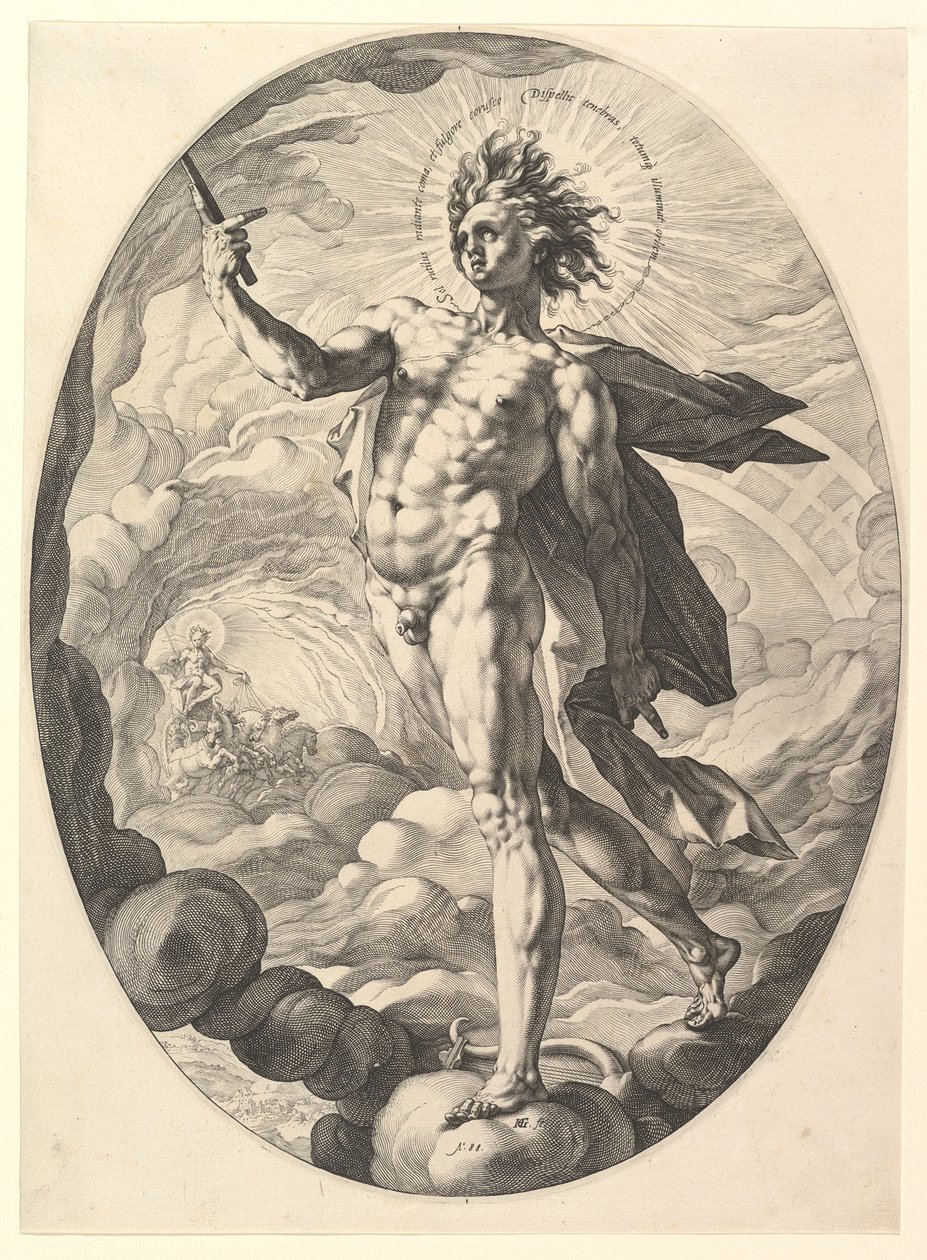 Apollo autorstwa Hendrick Goltzius