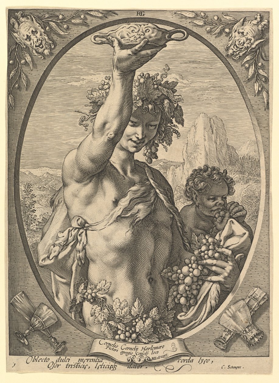 Bachus autorstwa Hendrick Goltzius