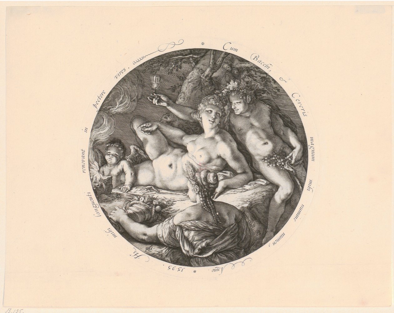 Bachus, Ceres i Wenus autorstwa Hendrick Goltzius