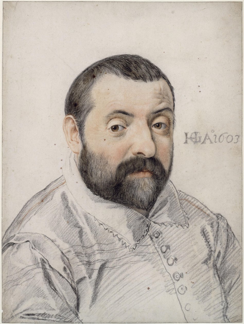 Portret Jacopo Palma Młodszego autorstwa Hendrick Goltzius