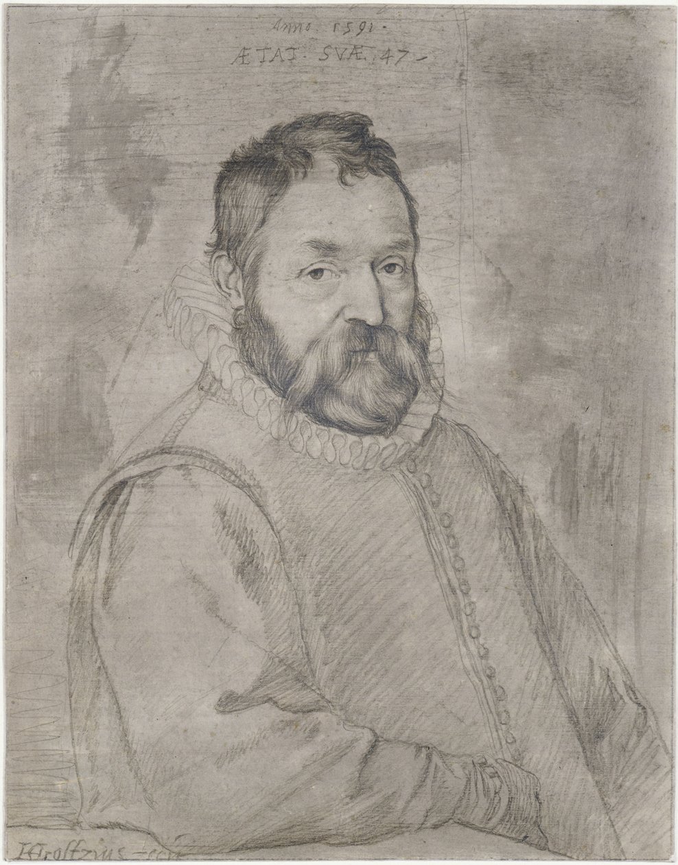 Portret Federico Zuccariego autorstwa Hendrick Goltzius