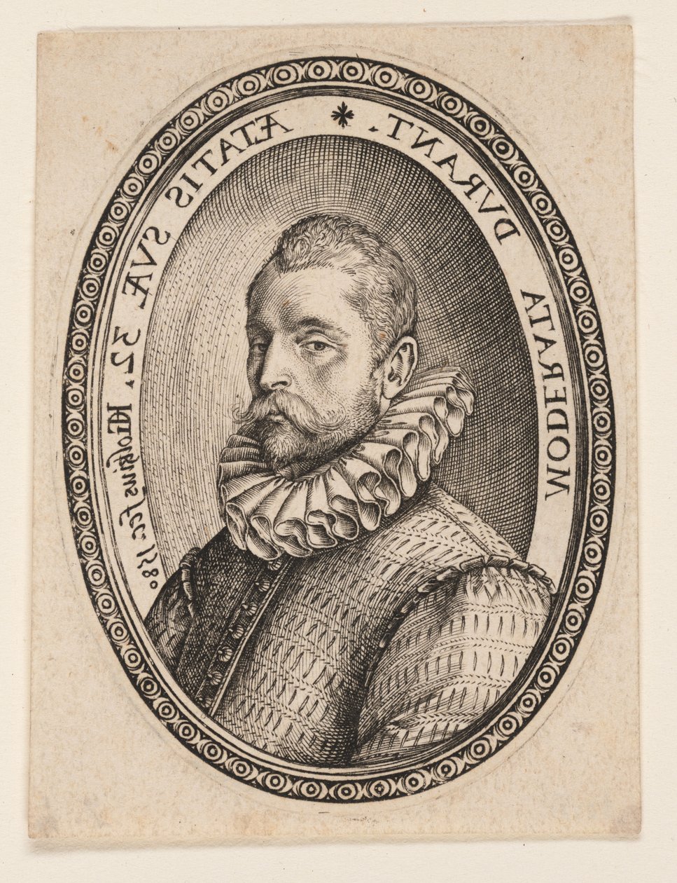 Popiersie mężczyzny zwróconego w lewo autorstwa Hendrick Goltzius