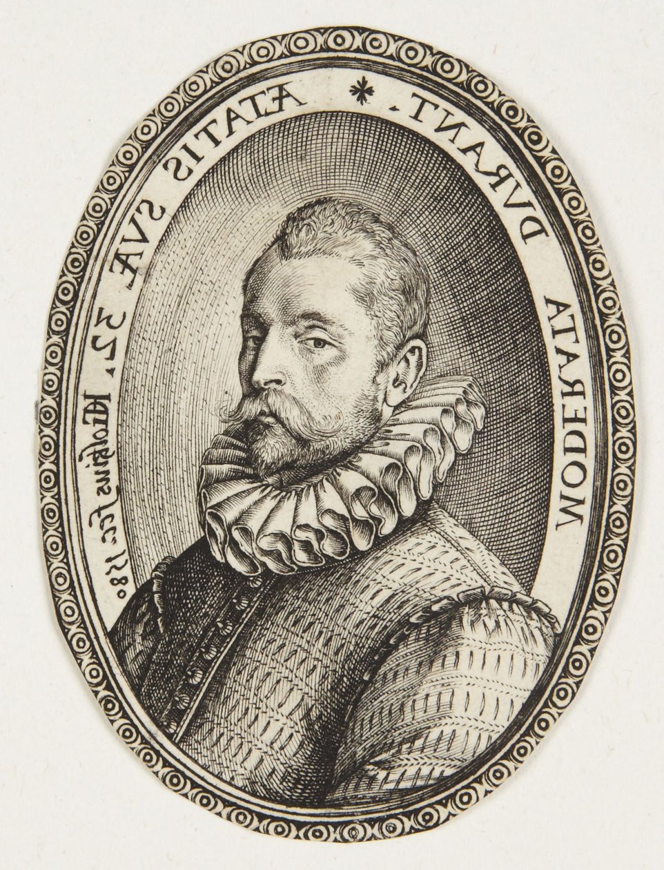 Popiersie mężczyzny zwróconego w lewo autorstwa Hendrick Goltzius