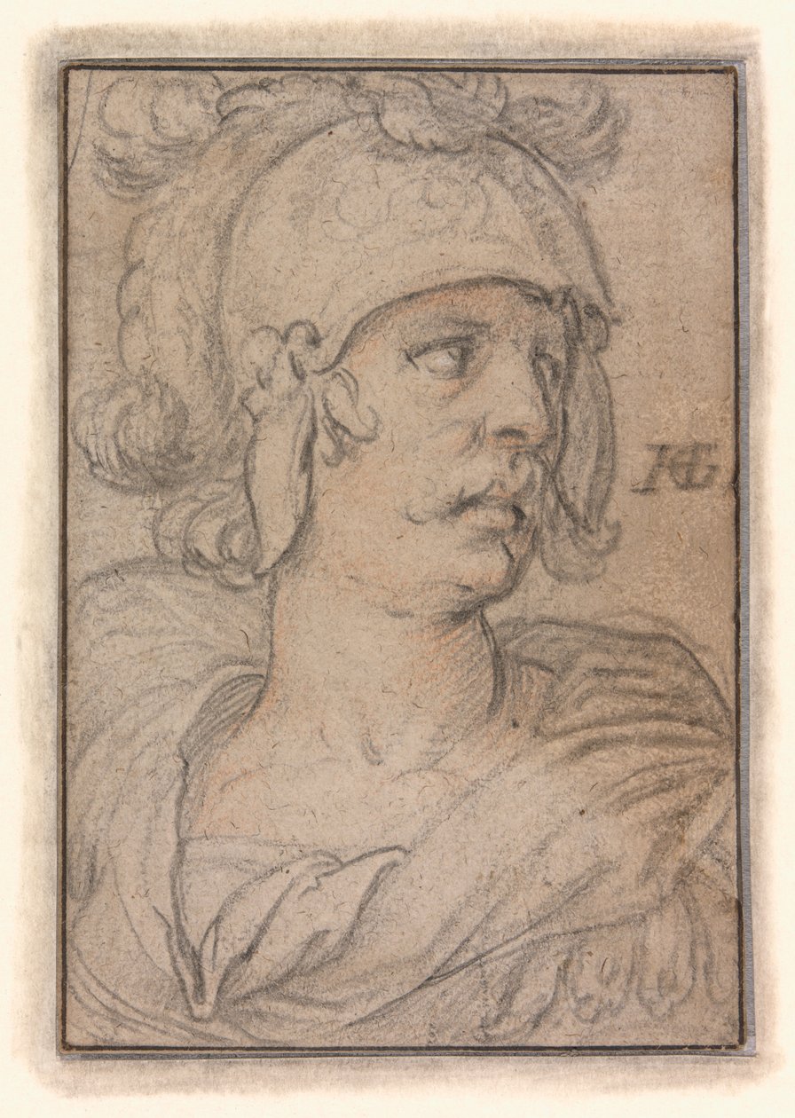 Popiersie wojownika autorstwa Hendrick Goltzius