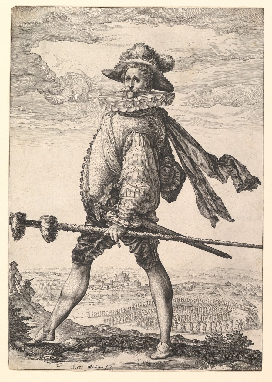 Kapitan piechoty autorstwa Hendrick Goltzius