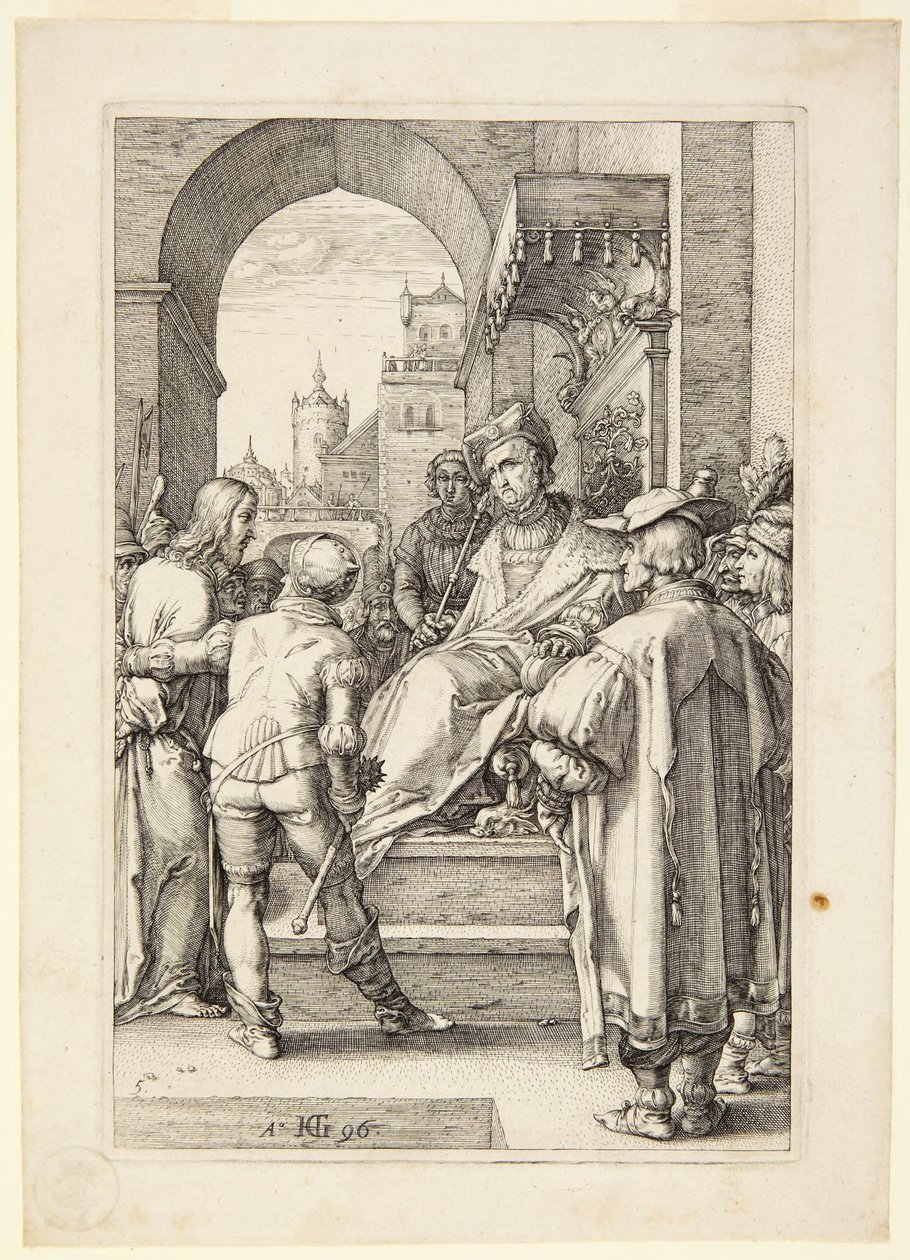 Chrystus przed Piłatem autorstwa Hendrick Goltzius