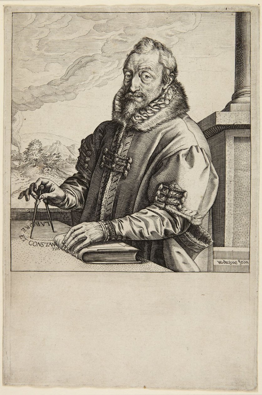 Christopher Plantin autorstwa Hendrick Goltzius