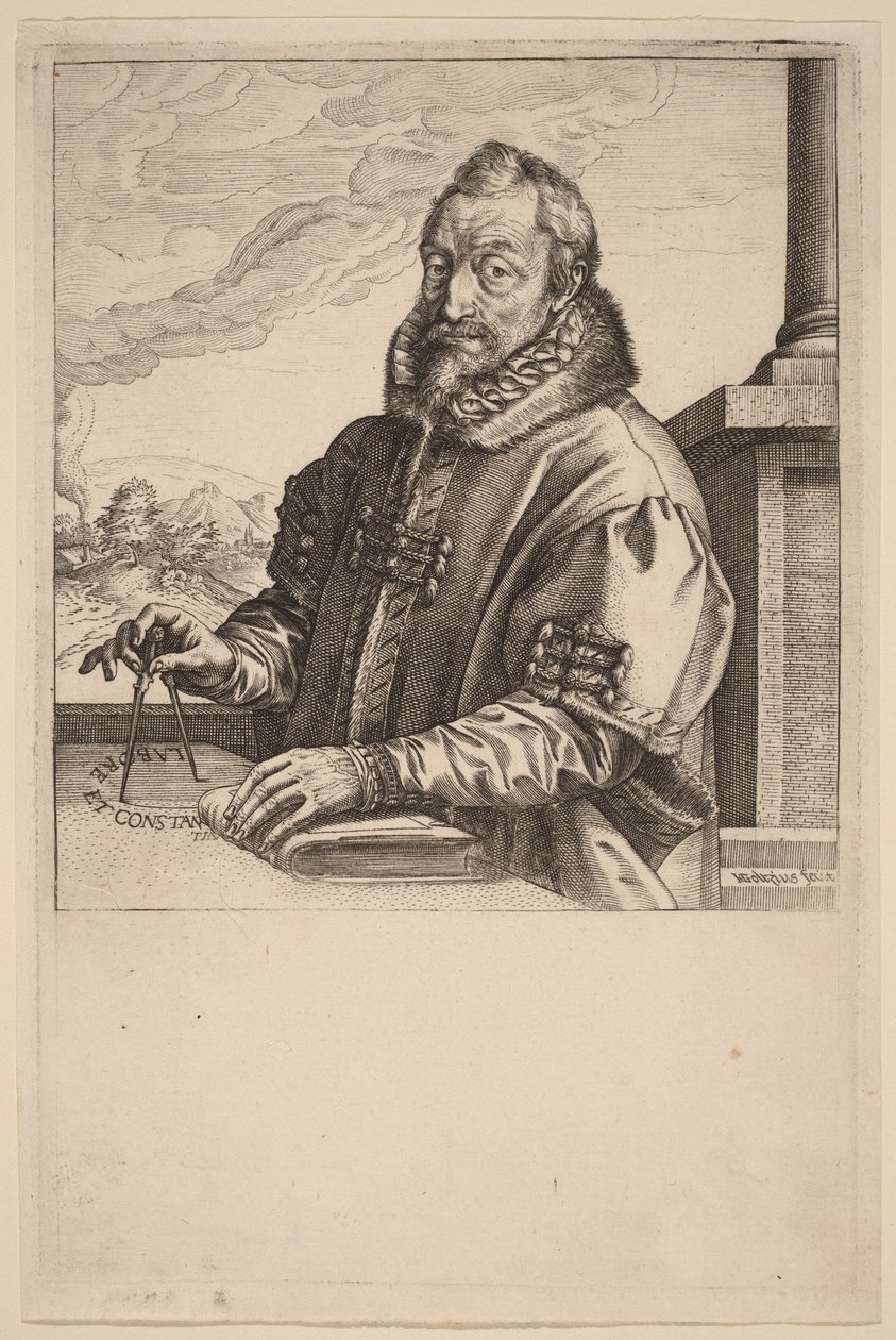 Christopher Plantin autorstwa Hendrick Goltzius