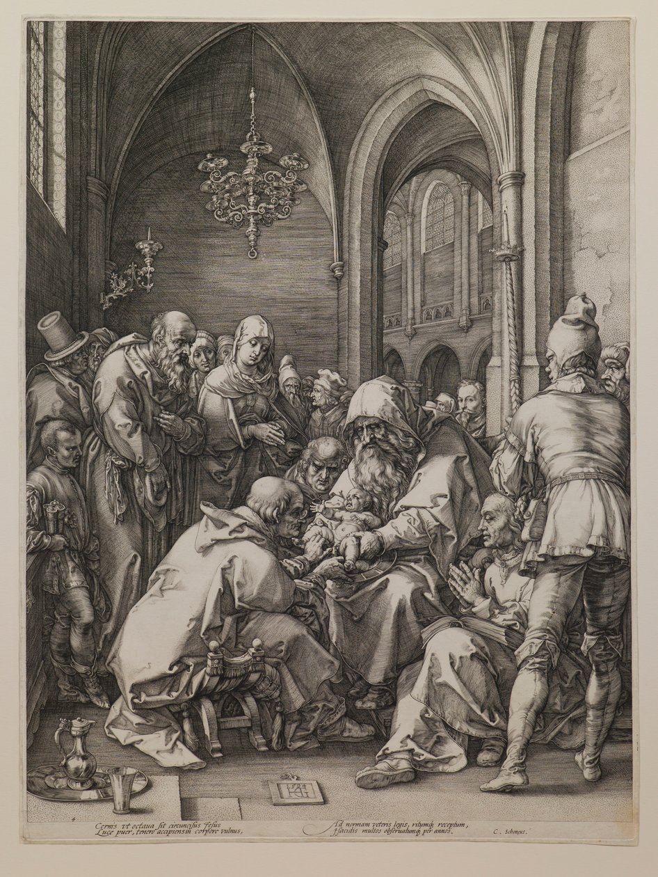 Obrzezanie, z cyklu „Życie Marii Panny” autorstwa Hendrick Goltzius
