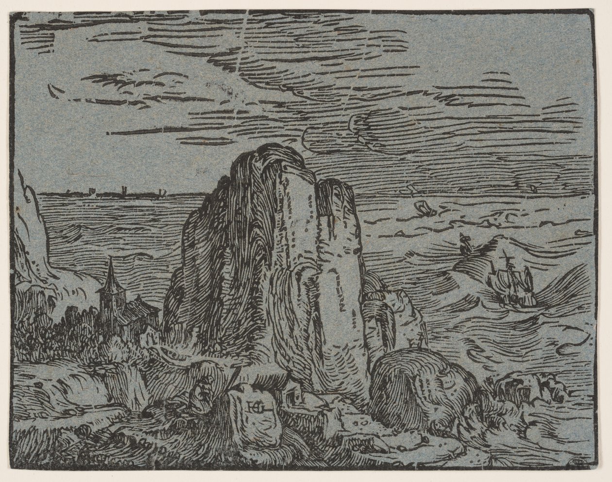 Klif na brzegu morza autorstwa Hendrick Goltzius