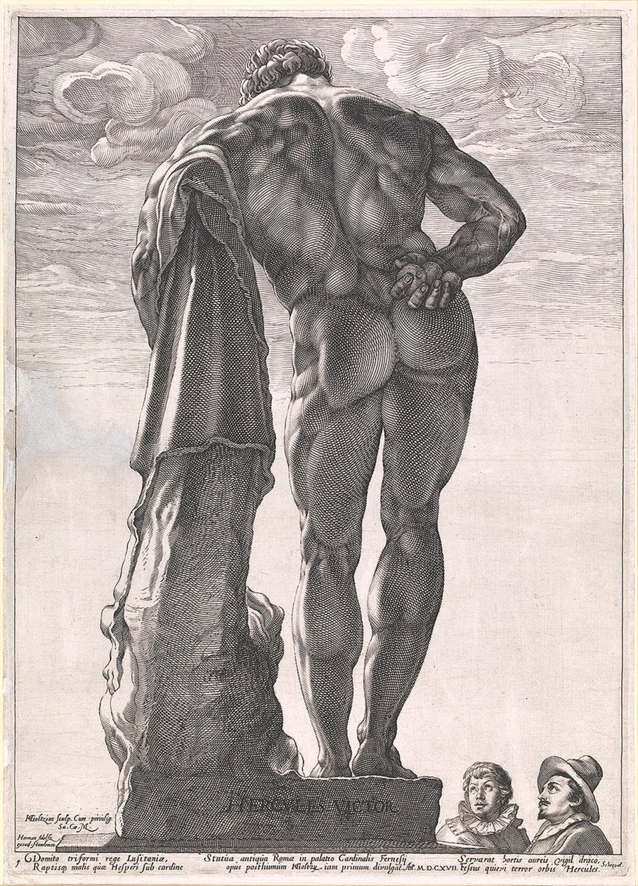 De Hercules Farnese autorstwa Hendrick Goltzius