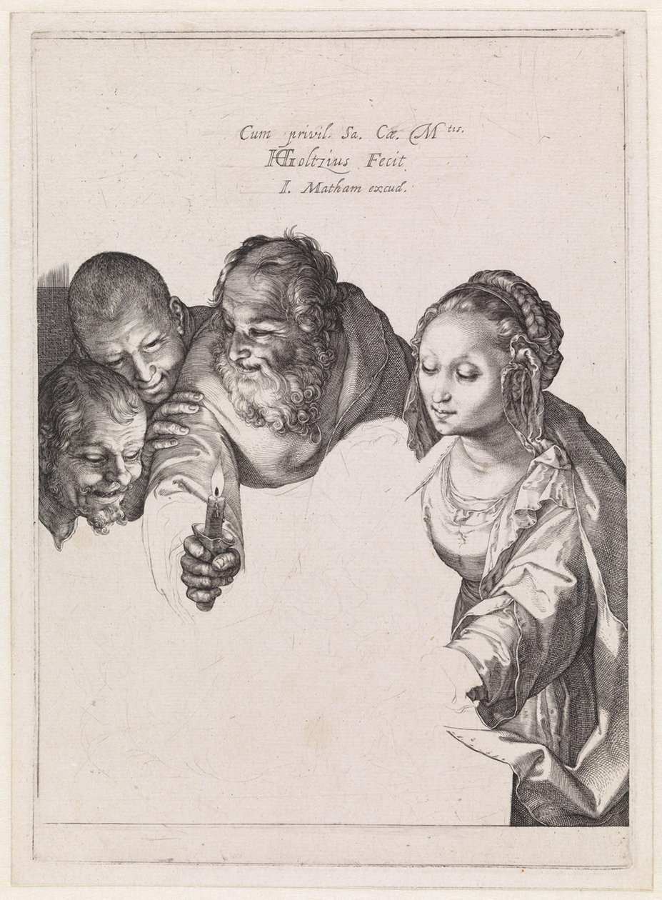 Pokłon pasterzy autorstwa Hendrick Goltzius